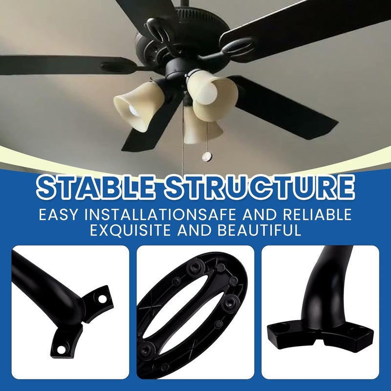 Ciuouient Ceiling Fan Arm Replacement Bracket Compatible with H-ampton Bay Glendale II 52 in. LED Indoor Oil Rubbed Bronze Ceiling Fan,For Model # AG524PR-ORB,1Pc (Oil Rubbed Bronze) - Image 3